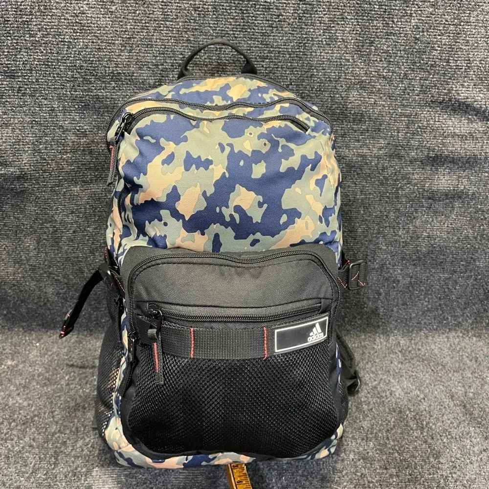 adidas 980592-0 Camo Navy Green School Travel Laptop Bag 24L Energy Backpack